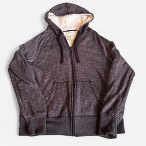 Faded Glory Women’s Charcoal Zip-Up Sweater